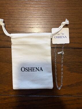 Oshena dainty gleam white gold plated bracelet
